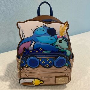 Disney Loungefly Stitch and Scrump.